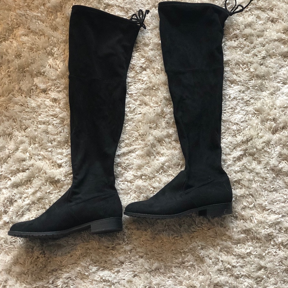 Over-the-knee Suede Boots
